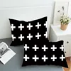 2018 New Arrivals Clear Cross Pattern Pillow Case Poly And Cotton Fabric Custom Pillow Cases