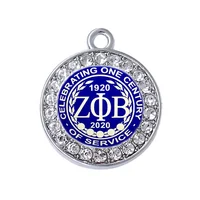 

Zeta Phi Beta sorority 1920 to 2020 service of celebrating one century activity souvenirs gift jewelry charms pendant