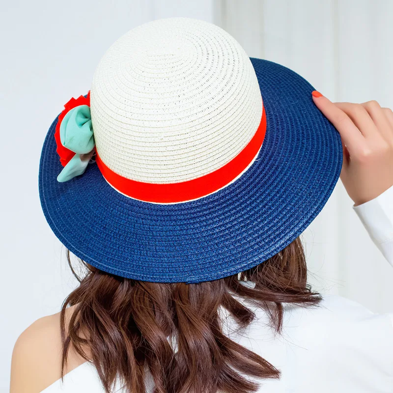 Top Quality Cheap Wholesale Custom promotion hat child jazz caps straw beach hats made in China.jpg