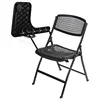 Folding metal iron student study chairs frame with PP material writing table