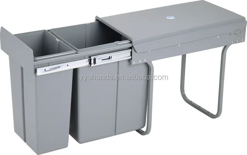 Under Sink Trash Bin Plastic Waste Pull Outs Plastic Trash Bin Waste Pull Outs