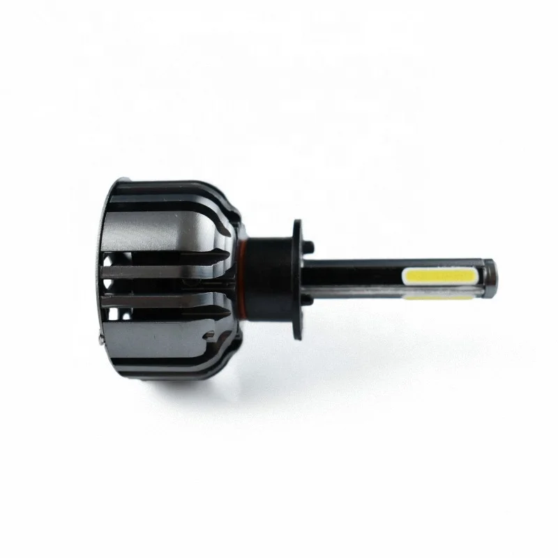 Conpex High Quality Fan Cooling COB Chip Automotive Lighting System H1 Car headlamp 4 sided led headlight bulb