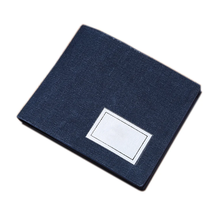 Новая мода Холст хлопок держатель для карт Портмоне молодых мужчин тонкий кошельки