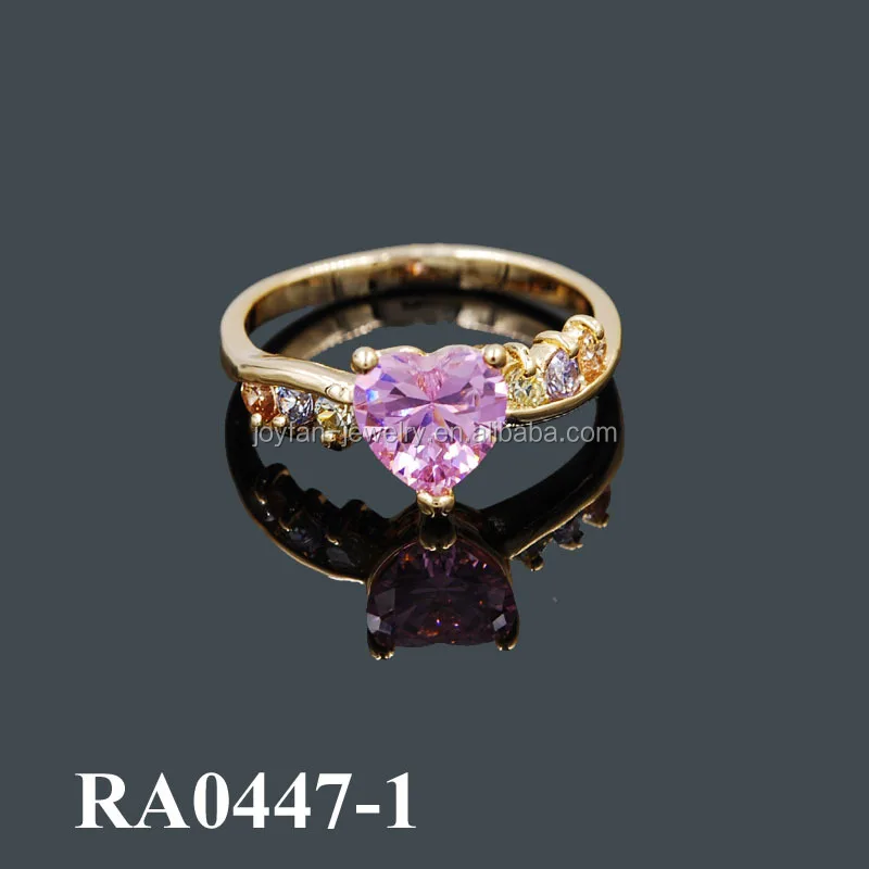 

Heart Shape Fashion Gold Jewelry Ring, Engagement Ring Finger Rign For Engapgement