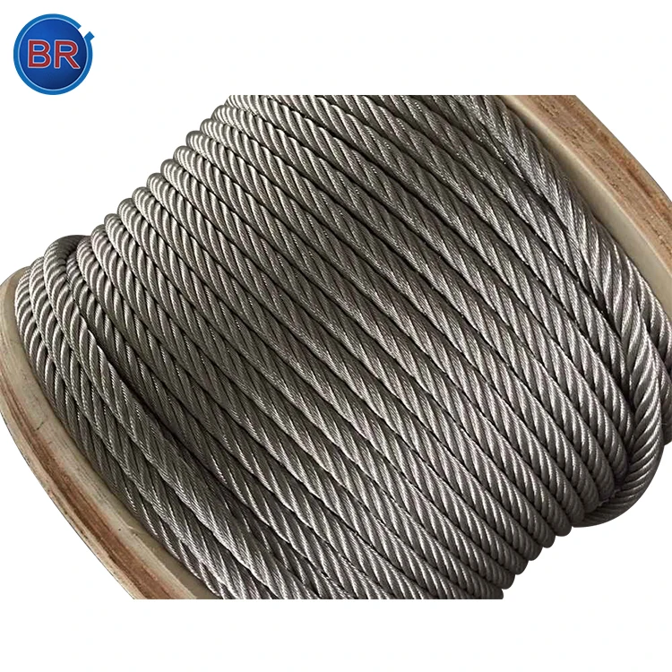 40-120mm Api Standard Heavy Duty 6*37 Ungalvanized Steel Wire Rope ...