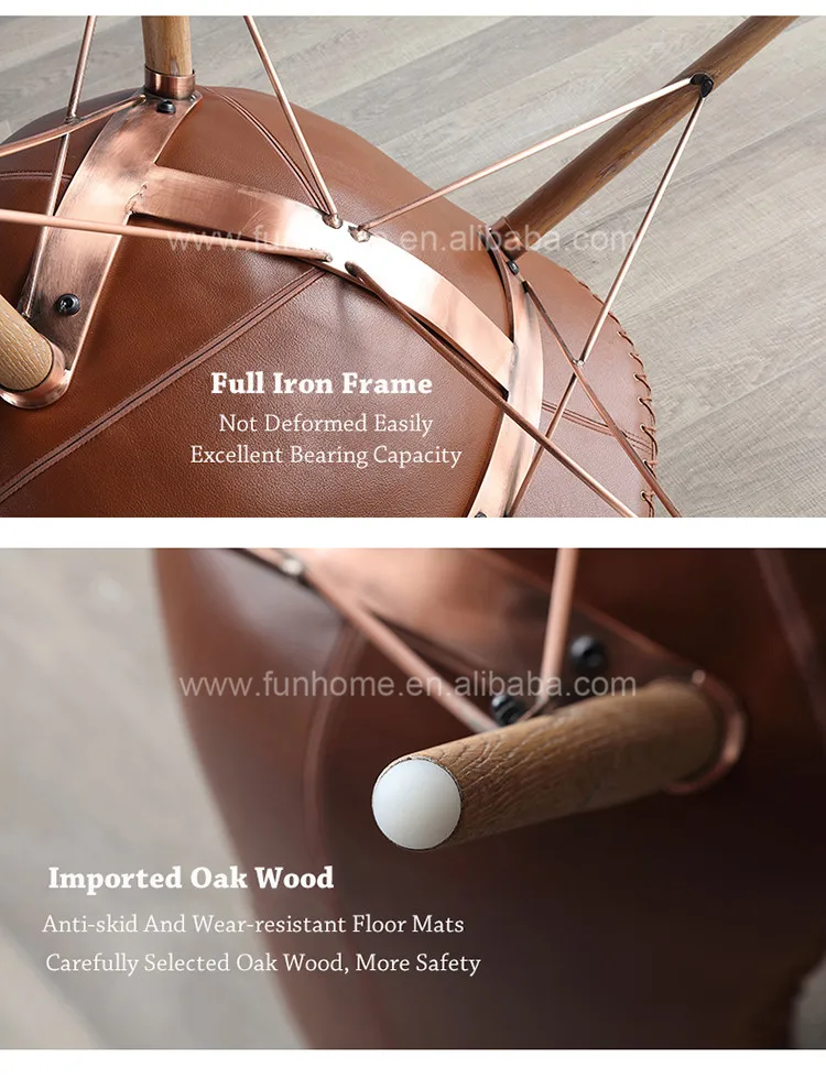 2018 Nueva Llegada De Cuero Muebles Silla Vintage De Piel De Vaca De