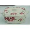 round rectangle melamine soup tureen with two handle + lid CB-02