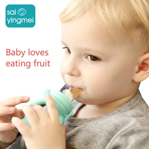 Baby Pacifier Food Feeder Teether 3 Different Sized Silicone Teething Pacifiers Mesh Feeder Teethers Fresh Fruit Feeder