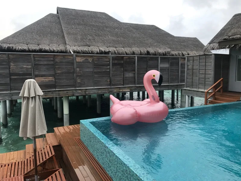 blow up flamingo float