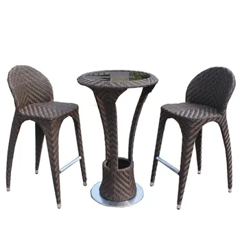 Tuv Test Patio Wicker Rattan Mini Bar Table Furniture Buy Mini