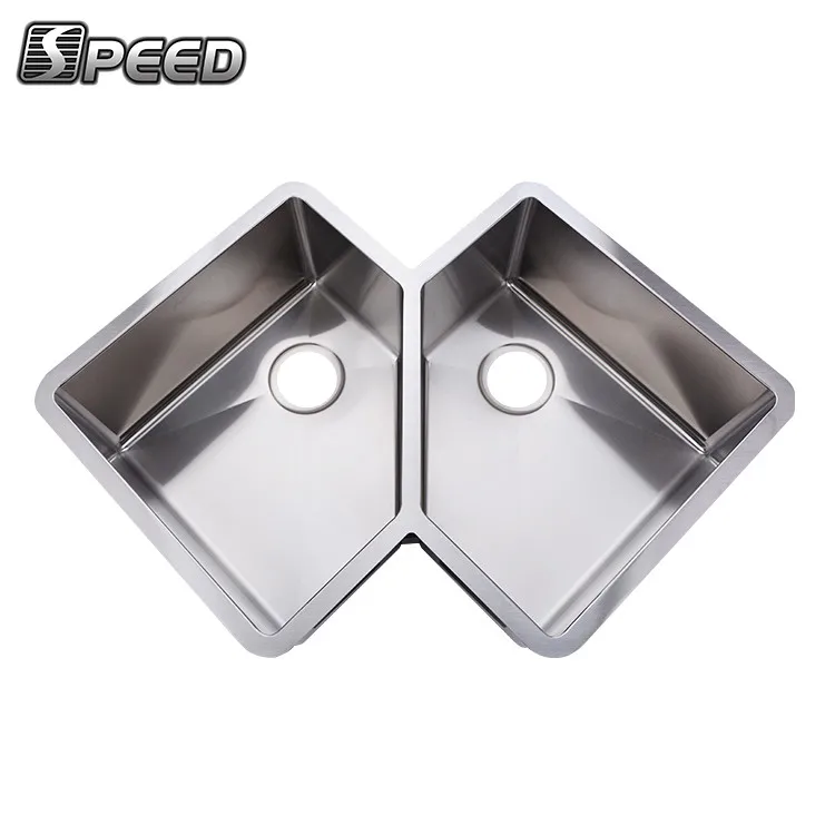 Handcrafted Kitchen Hexagon Double Stainless Steel Sink Buy Stainless