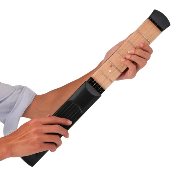 

Portable Pocket Acoustic Guitar Practice Tool Guitar PartsGadget Chord Trainer 6 String 6 Fret Model for Beginner, N/a
