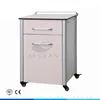 AG-BC013 wooden drawer and door mobile hospital bed side locker