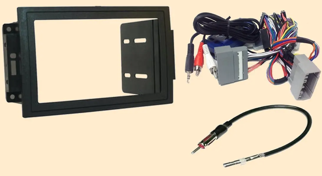 Buy Radio Stereo Install Double Din Dash Kit + Steering control wiring