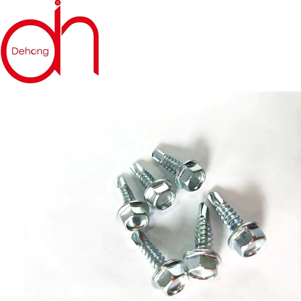 
Hex zinc GB steel custom size hexagon head self-drilling screws for heavy industry 