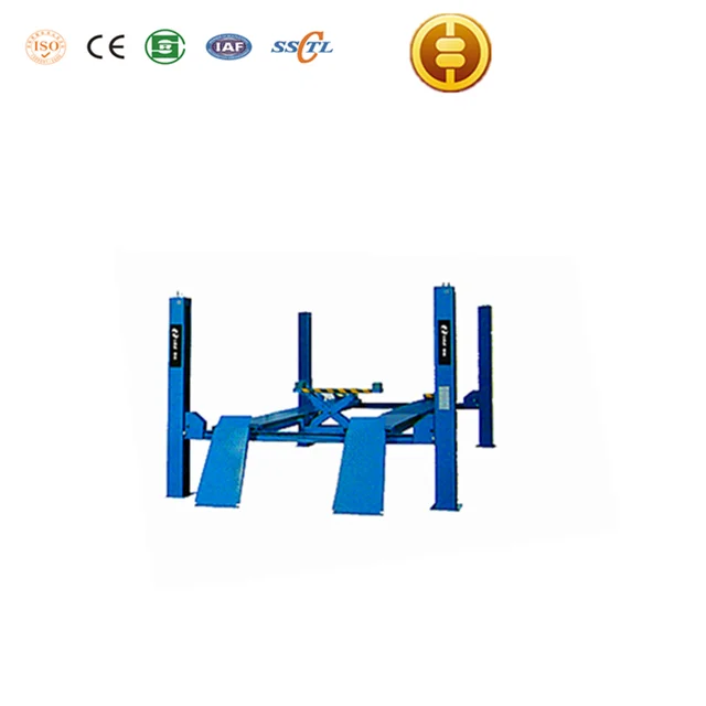 movable upright scissor lift with ce/car lift wheel alignment