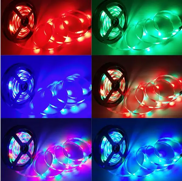 54LED/M 5M 5050 RGB Waterproof Dream Color Color Changing Kit Horse Race LED Strip light + 25 key Remote Controller