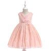 Hot Sell Ball Gown Bridal Organic Cotton Baby Clothes Fancy Baby Girl Lace kids Birthday Party Fashion Dresses L5037