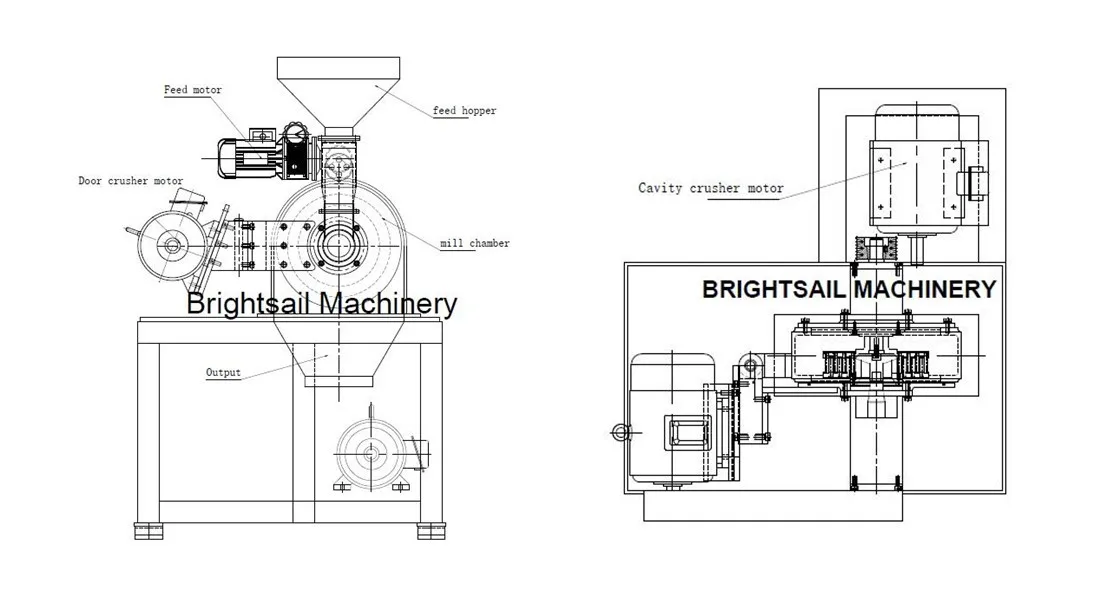 Black Pure Cocoa Powder Grinding Cacao Cake Processing Making Machine