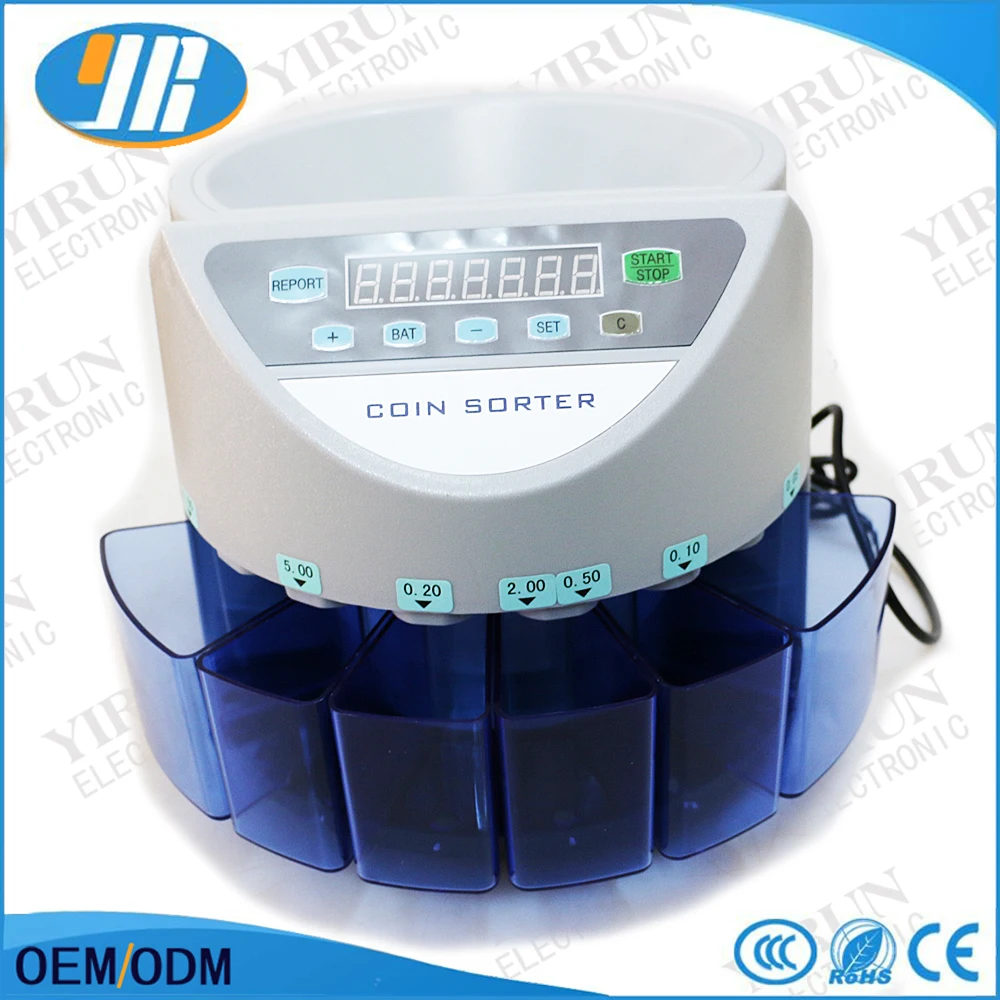 Professional Multifunction Euro Coin Counter Currency Sorting Machine