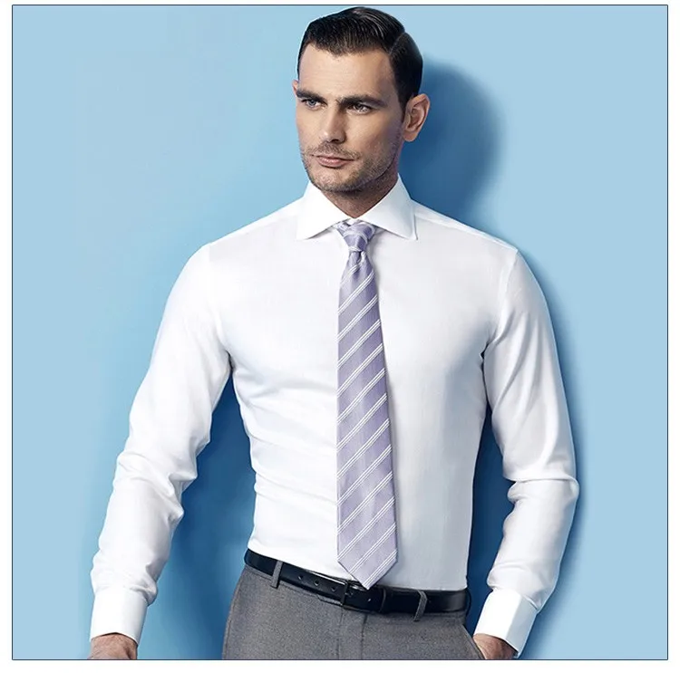 camisa blanca formal hombre