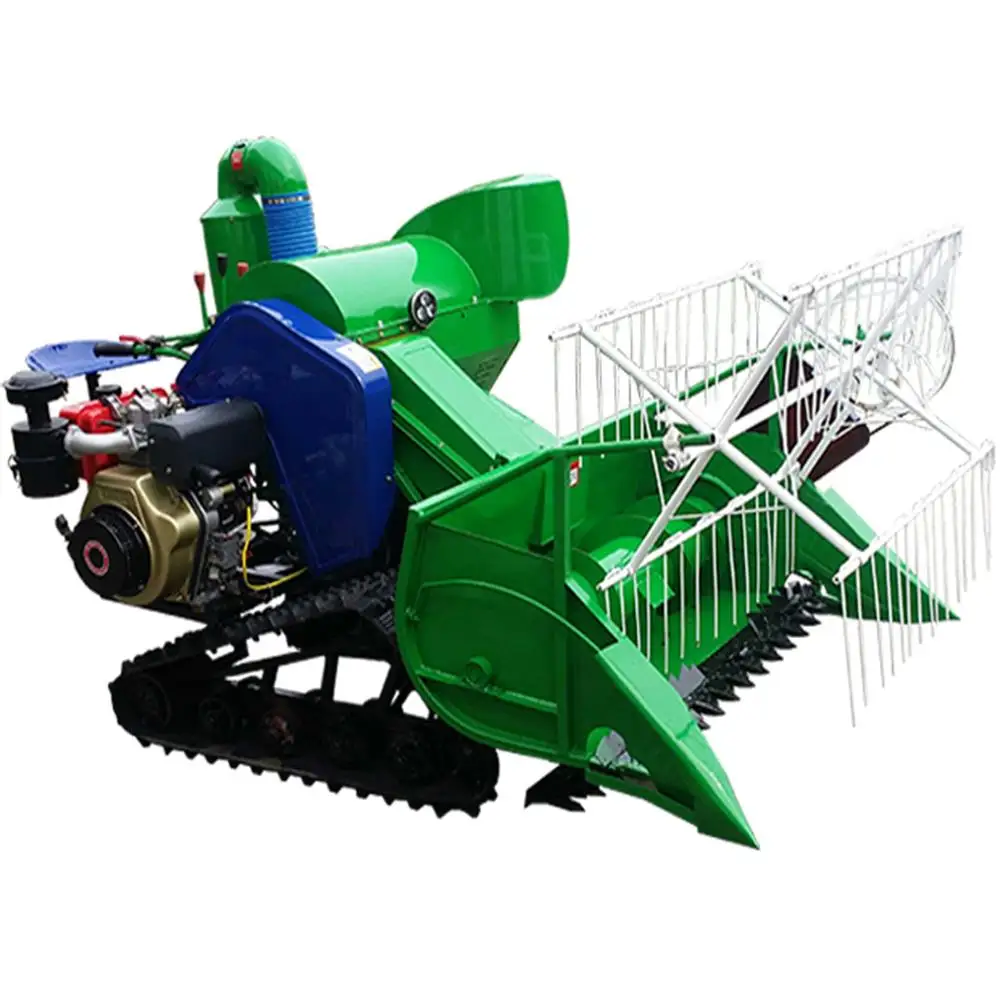 
Hot sale factory supply Mini rice combine harvester with crawler  (60690432592)
