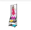 Two-in-one information propaganda poster rack metal display stand