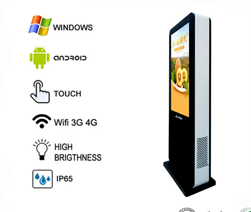 65'' 75'' 86'' Led Backlight Lcd Screen 1080p Android Wifi Outdoor