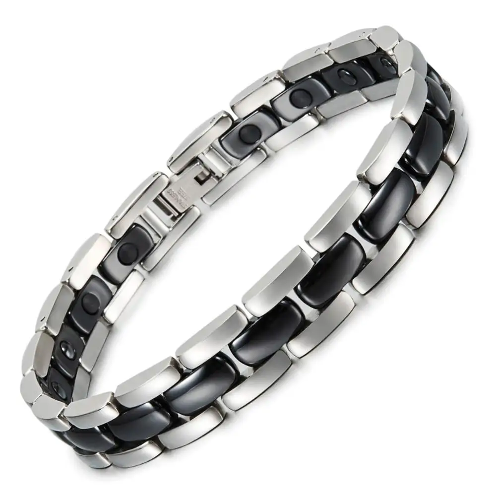 

Energinox Health Benefit Men Fashion White Healthy Ceramic Bracelet