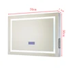 Rectangle frosted mirror with light modern bathroom wall mounted LED vanity mirror bluetooth function factory produce any size