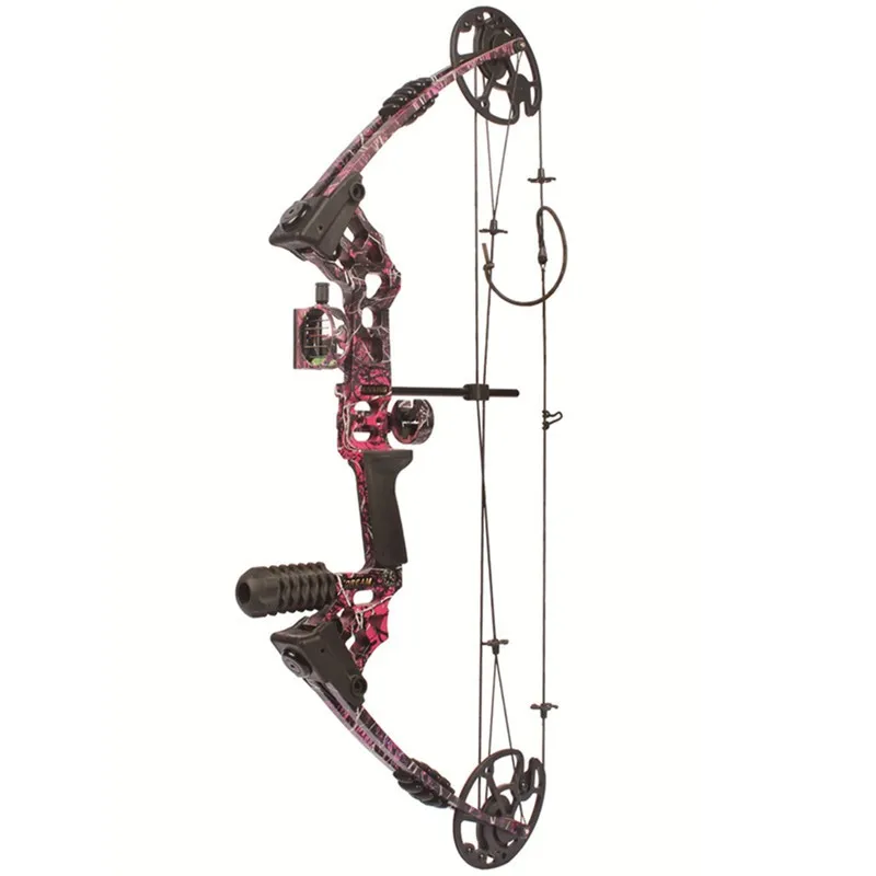 

new design compound bow with CNC Machined Cams for outdoor archery hunting, Black/camo