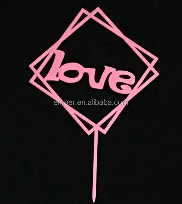 New Design Light Pink Happy Birthday Party Cake Topper Buy Happy Birthday Party Cake Topper Gold Flag Shiny Big Letter For Wedding Anniversary Wedding Cake Birthday Cake Insert Card Acrylic Place Card