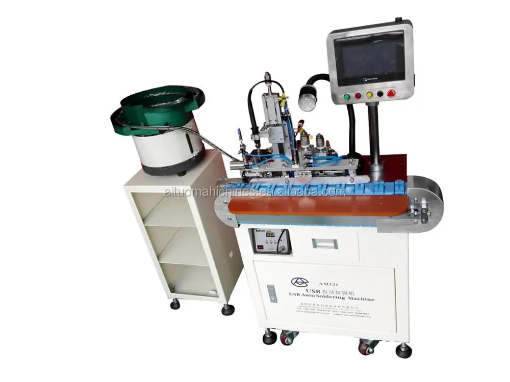 Automatic Wire Cable Assembly Machine,Usb 3.0 Male Connector Soldering