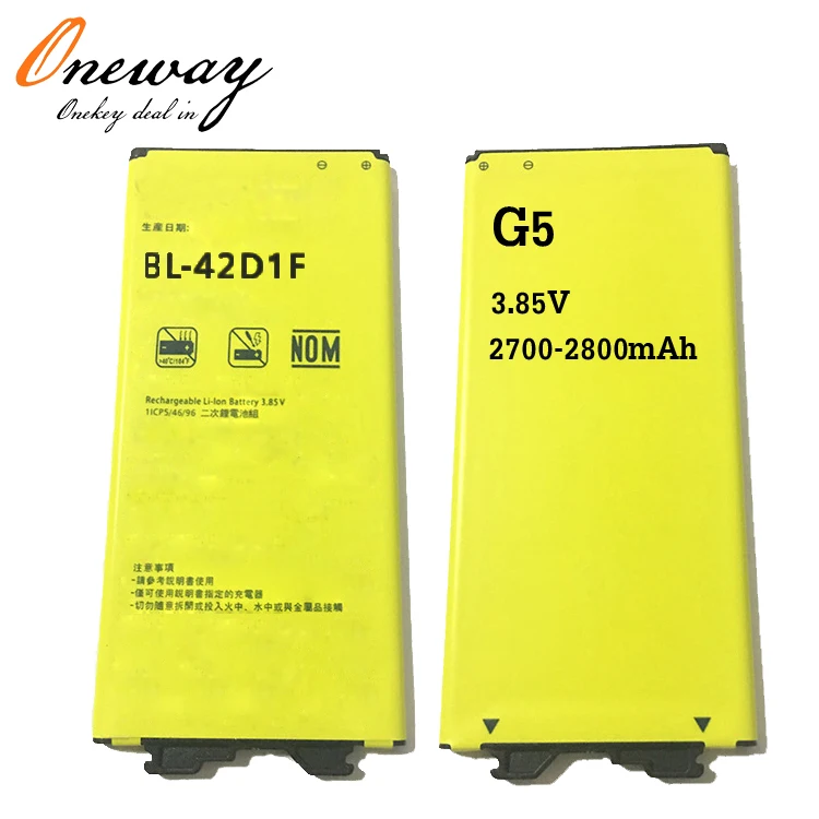 mobile phone battery 3.85V 2800mAh BL-42D1F For LG G5 Genuine Battery