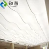 wave circle art design backlit light box translucent pvc stretch ceiling film