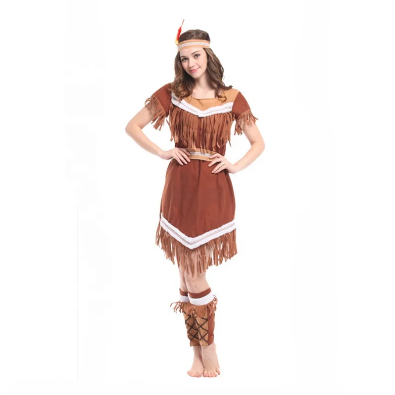 Women Indian Native American Costume Party Fancy Dressup