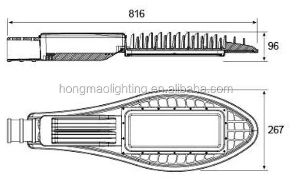 Popular Die Cast Integrated 70W Aluminum Led Streetlight Housing Streetlight shell street light case