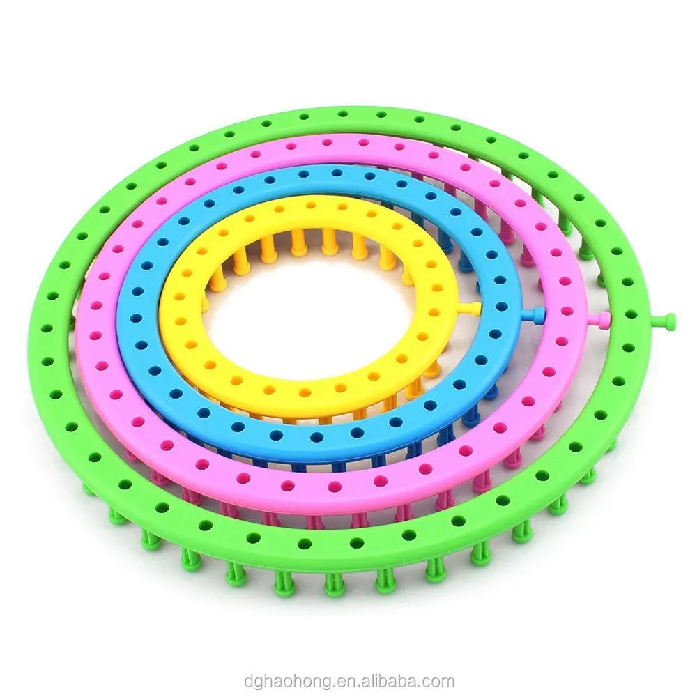 High Quality Plastic Round Shape Knitting Loom Diy Round Shape Plastic ...