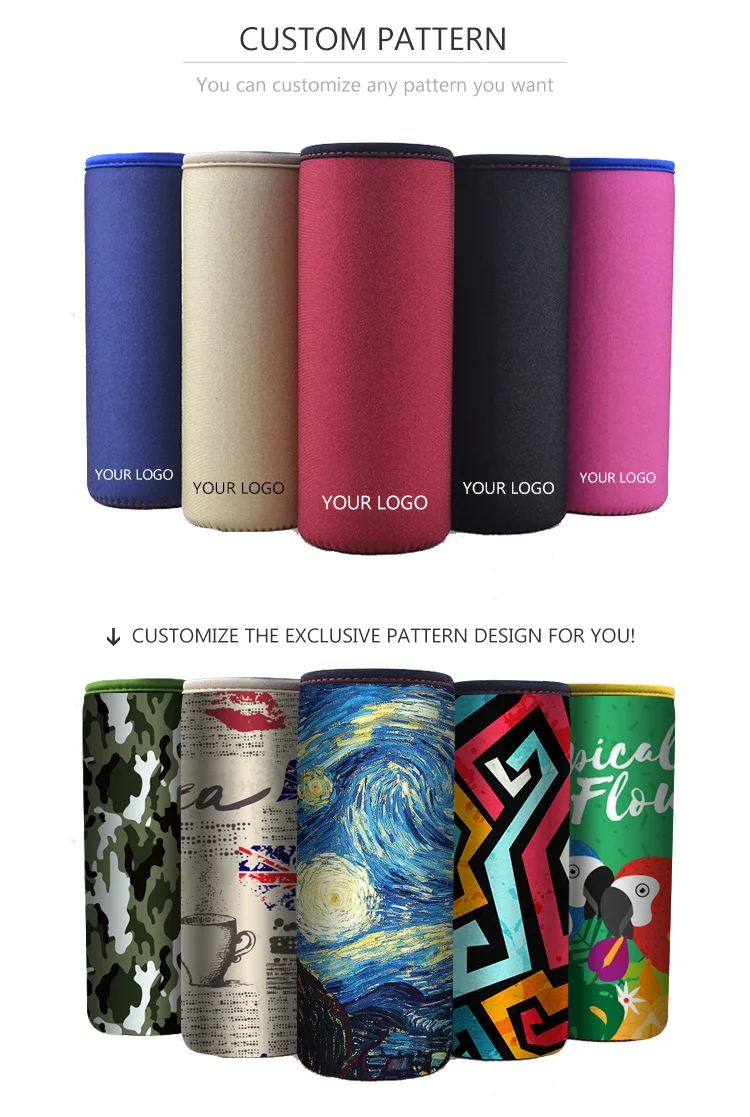 Wholesale Slim 5mm Foam Blank Can Beer Koozies With Logo Buy