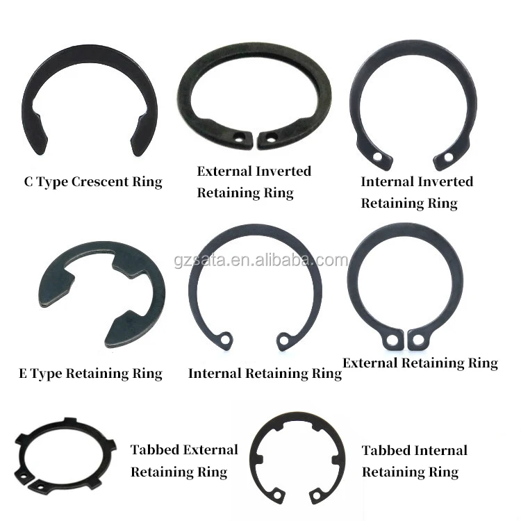 C Type Retaining Ring / Circlips / Open End Lock Washer - Buy Retaining ...