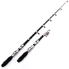 Cheapest Hot Selling 32cm Portable Telescopic Sea Fishing Rod Mini Fishing Pole, Extended Length : 1.5m, Black Clip Reel Seat
