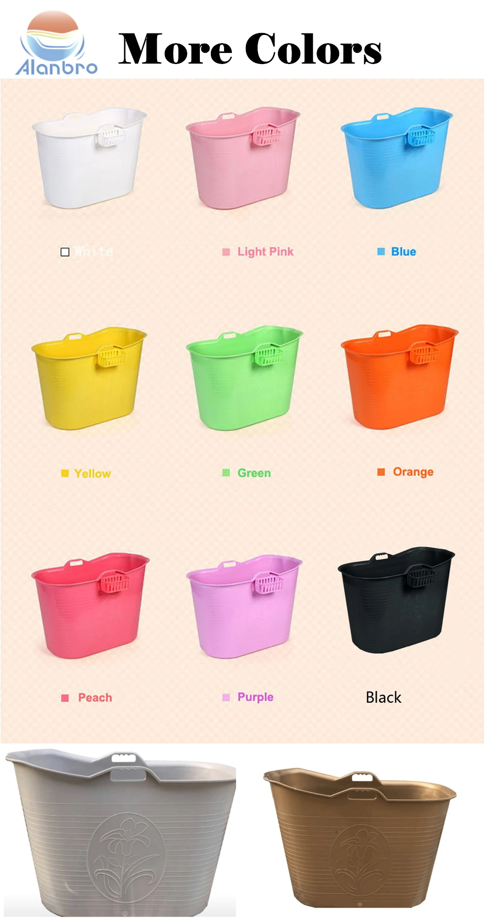 Bath Tube In Plastic PP5 REACH Test Passed Portable Freestanding Bathtub for Adults Indoor Spa Buthtub