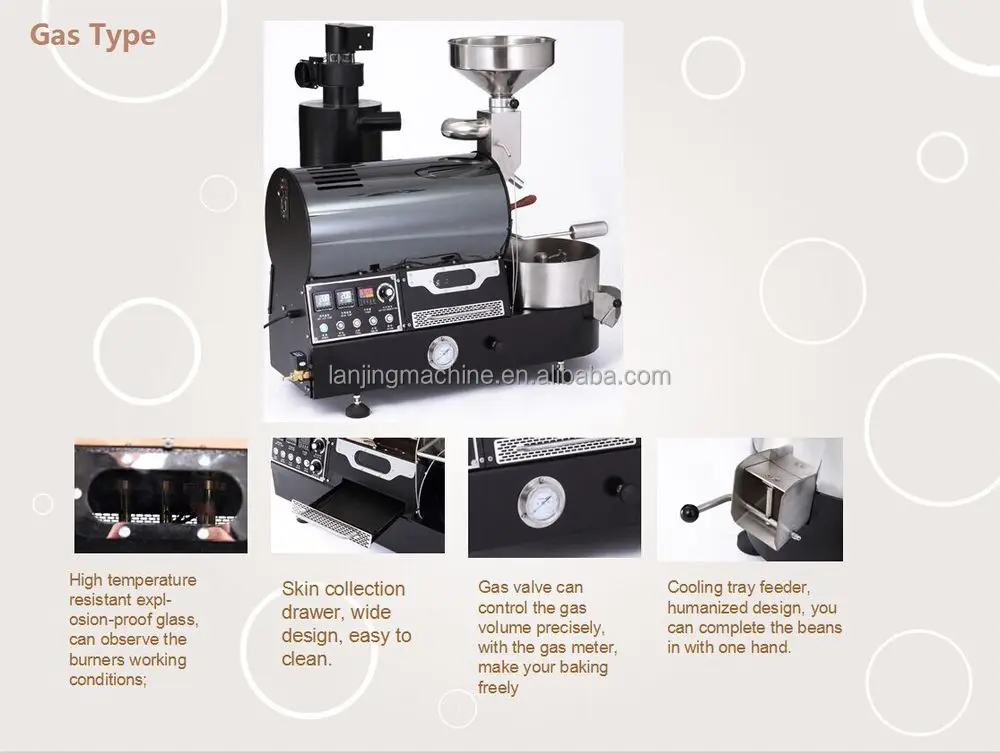 Cheap price ,high quality and Alibaba Made In China, gas coffee roaster 2kg,BK-2kg