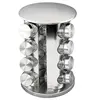Gourmet Rotating Herb Spice Jar Rack 16pc Glass Bottles - Space Saver spice rack for kitchenroom