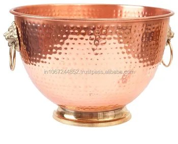 hammered champagne bowl