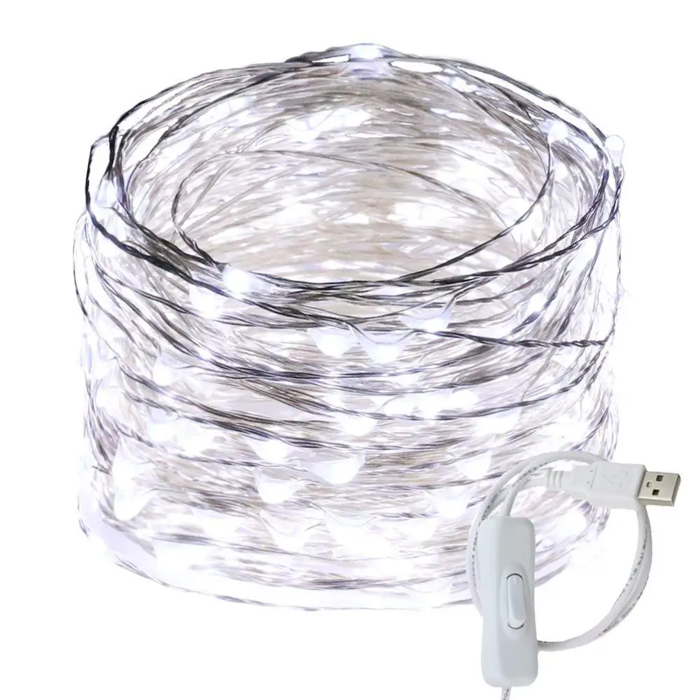 Factory Supplier Holiday Waterproof Multi-Color Micro Mini Copper/Silver Wire USB Powered Led Fairy Starry String Lights
