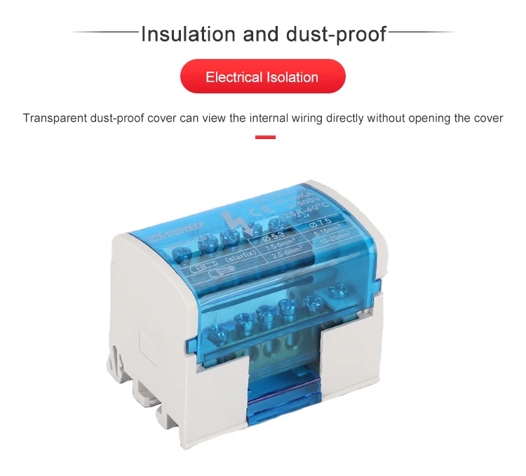 WKH 207 Modular Screw Connection Distribution Block Din