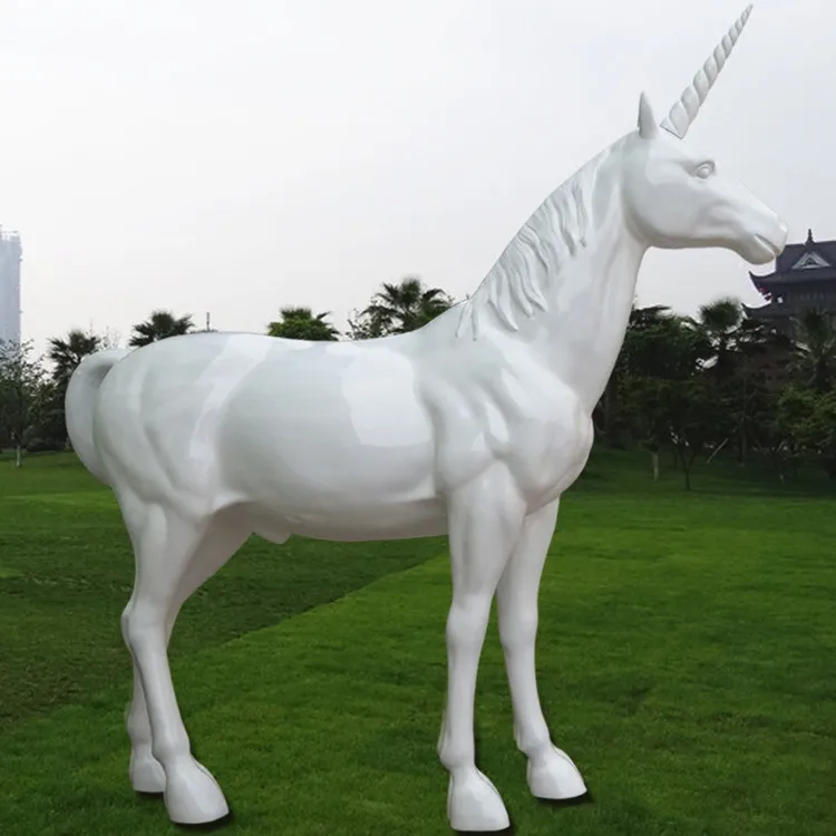Garden Decoration Life Size Art Resin Fiberglass Unicorn Statue Buy