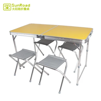 1 2m Height Adjustable Folding Picnic Table And Chair Buy Table