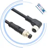 M8 cable male auto control shielded waterproof 4 pin molded cable